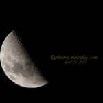 Moon Shot: First Quarter Moon